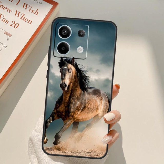Handyhülle mit Pferde-Motiv für Xiaomi Redmi Note 13 14 9 10 12 11 15 Pro Plus und Redmi 15 C 12C 13C 14C 10C in Multicolour - Bild 1