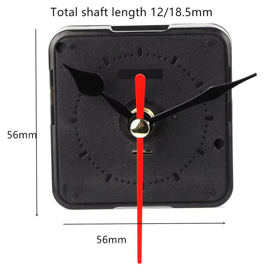 Quarzuhr, schwarz, Metallteile, Reparatur DIY - Bild 4