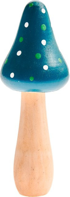Rico Design Fliegenpilz aus Holz in Türkis für die Tischdekoration - Bild 1