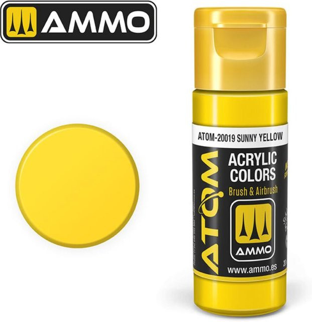 AMMO by MIG Jimenez Atom Color Sunny Yellow, Gelb - Bild 1