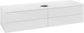 V&B Waschtischunterschrank Antao mit Beleuchtung in Weiß lackiert, B/T: 160 x 50 cm - Bild 1