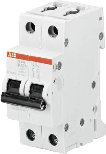 ABB S202-K3 Leitungsschutzschalter 2-polig 3A weiß - Bild 1