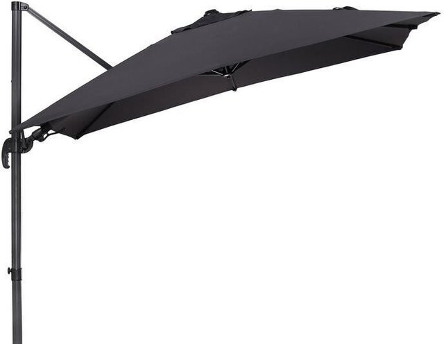 Schneider Rhodos Eco Twist Ampelschirm in Anthrazit, quadratisch, B/B: 270 x 270 cm - Bild 1