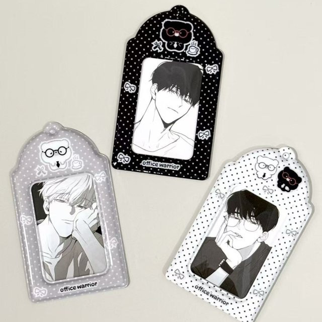 3 Stück Cartoon Polka Dot Fotokarten-Schutzhüllen aus PVC für Kpop Fotokarten, 3 Zoll - Bild 1