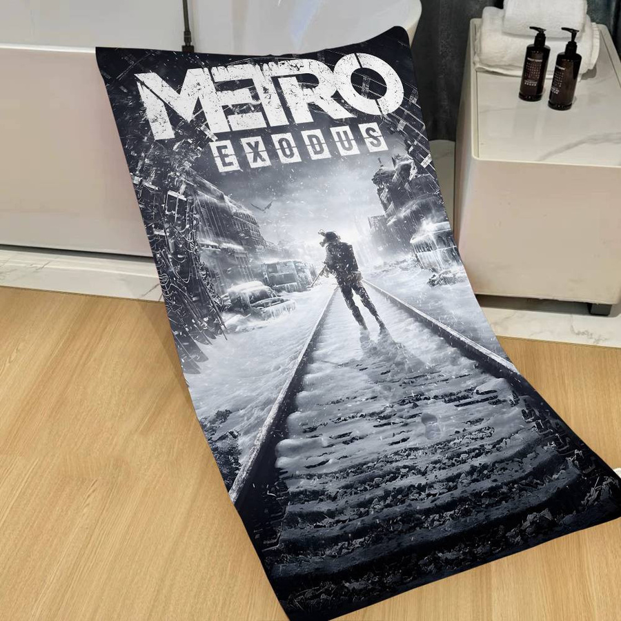 M-Metro Anime Videospiel Mikrofaserhandtuch schnelltrocknend, B: 40 cm, H: 60 cm, weiß/mehrfarbig - Bild 4