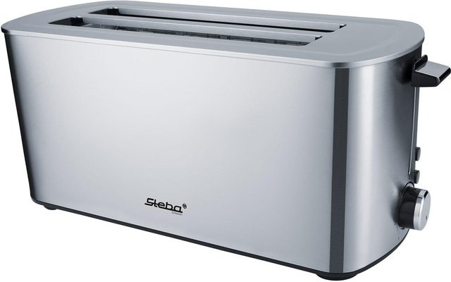 Steba TO 21 Inox 4-Scheiben-Langschlitz-Toaster aus Edelstahl in Silber mit 1400 W - Bild 1