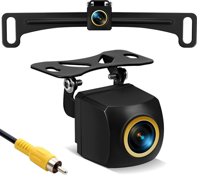 XFY Universelle Full HD 1080P Rückfahrkamera mit Nachtsicht und IP67 Schutz, AHD 4-Pin 2,5mm, Schwarz - Bild 1