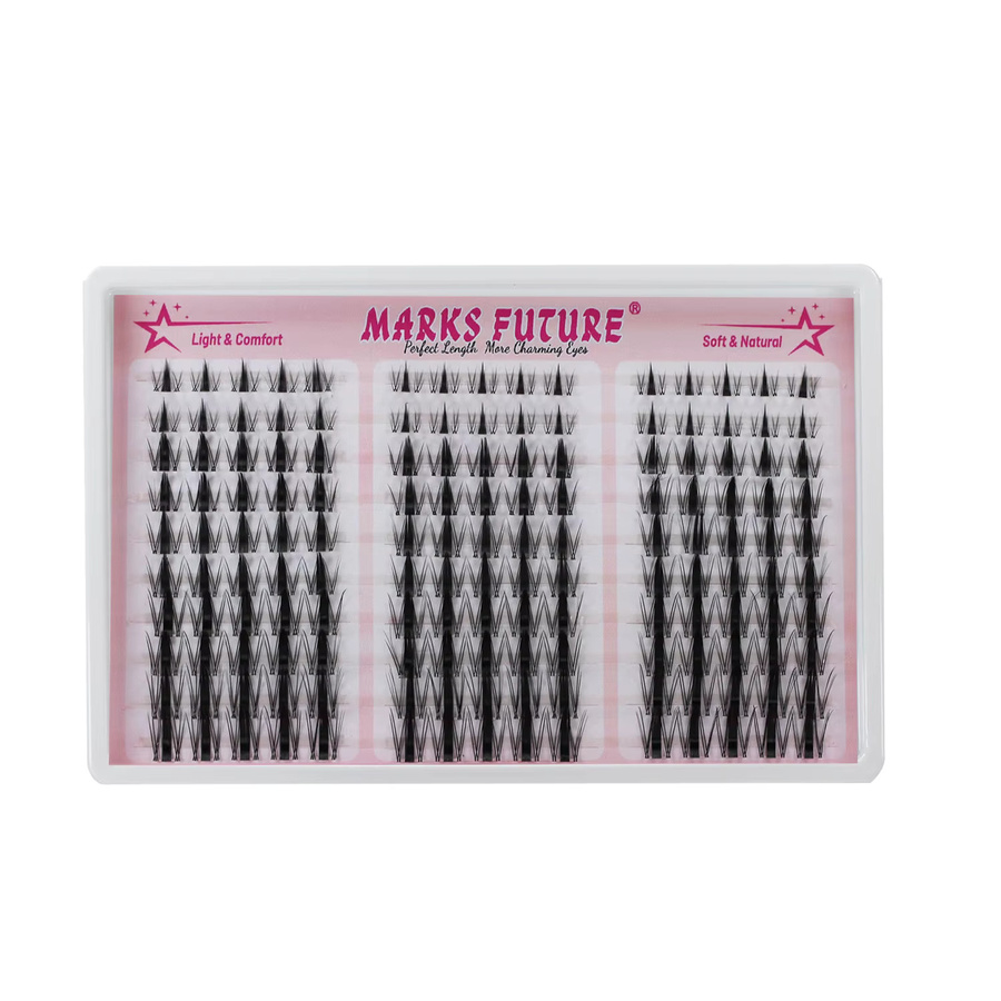 Marks Future Wimpern-Cluster, 150 Stück, Cat-Eye-Stil, Black, Unisex - Bild 4