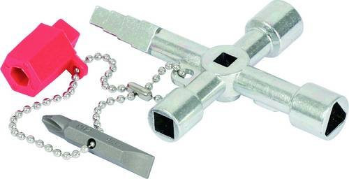 KS Tools Universal-Schaltschrankschlüssel in Silber, 61 mm - Bild 1