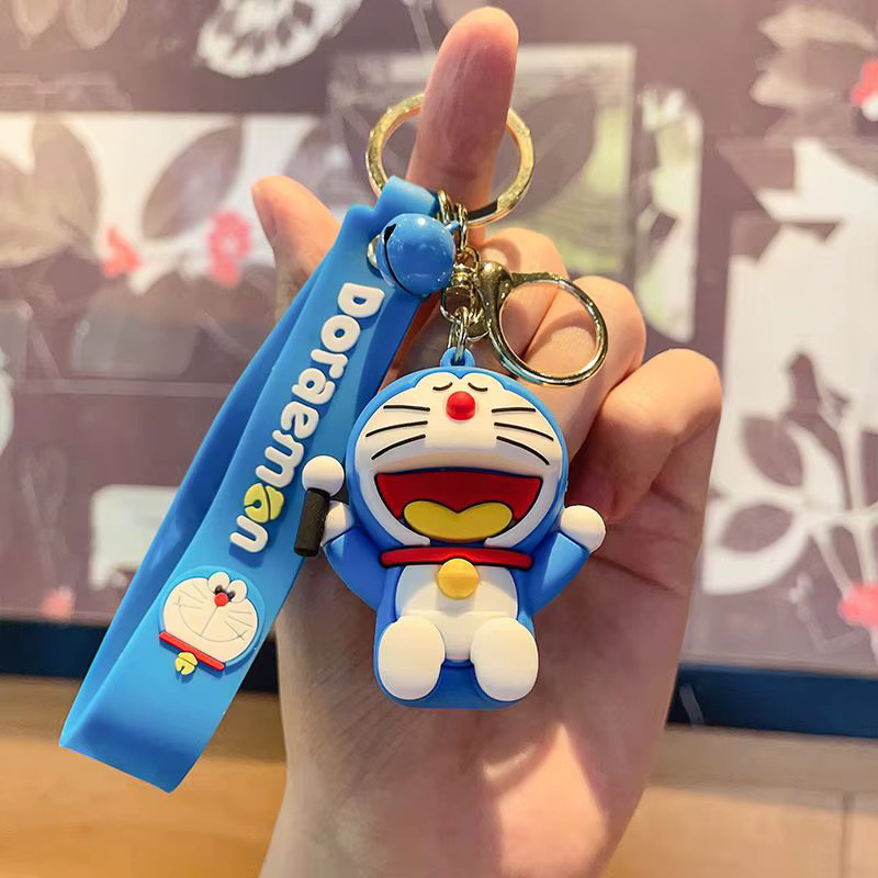 Bandai Doraemon Kreativer Schlüsselanhänger, PVC-Figur, Unisex - Bild 2