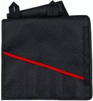 Knipex Rolltasche für Zangenschlüssel 00 19 55 S6 LE unbestückt mit 4 Fächern, Schwarz-Rot, Polyester - Bild 1