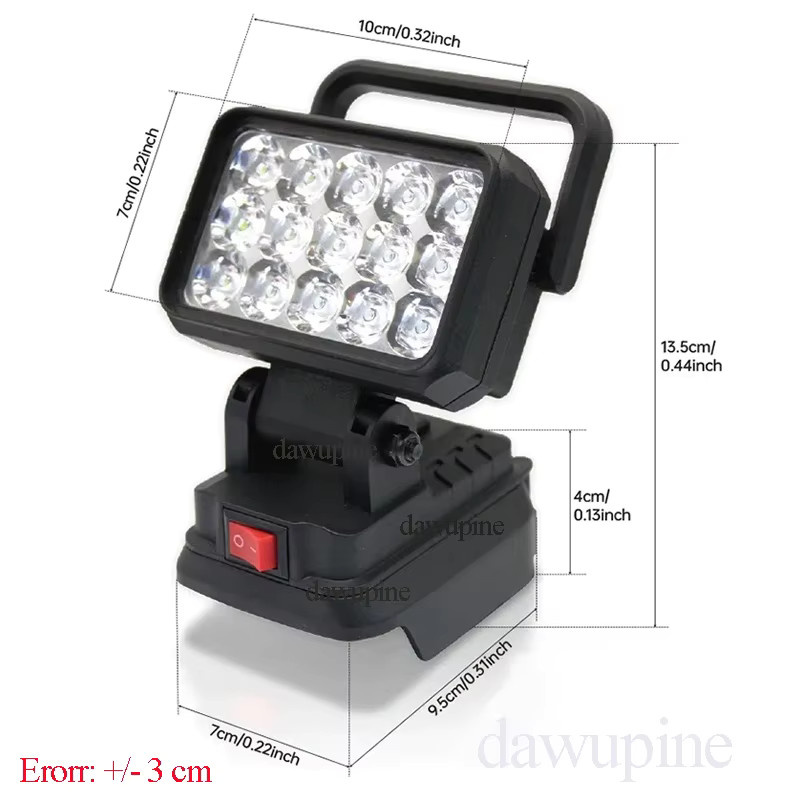 Makita LED Arbeitslampe und Taschenlampe für 18V Li-Ion Akkus in Schwarz und Weiß - Bild 5