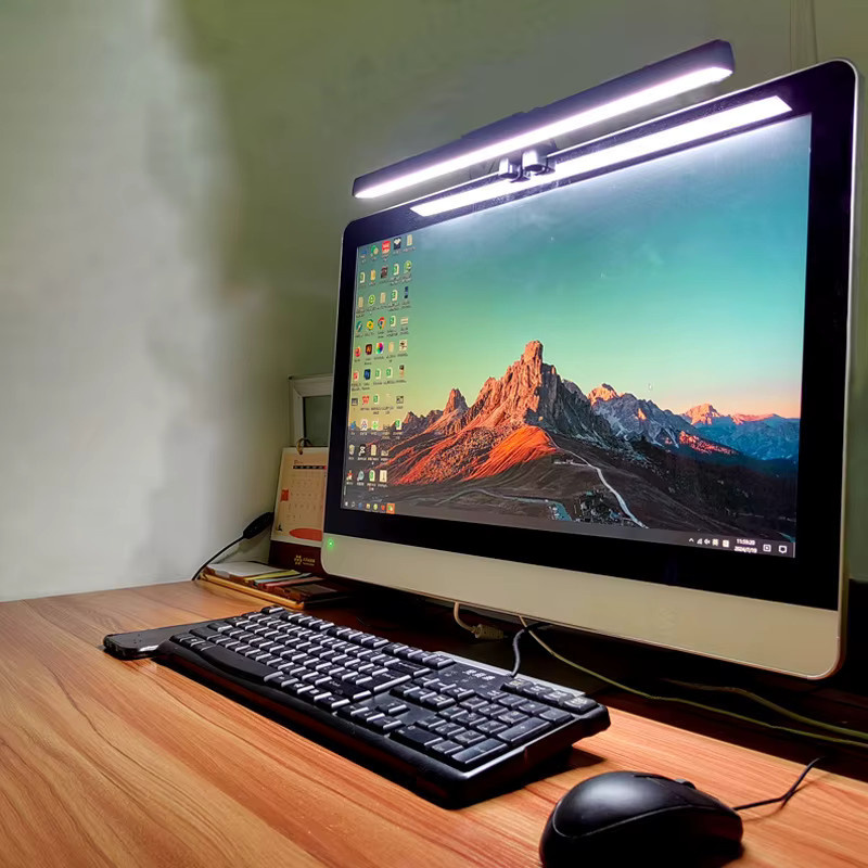 NOVEYEE RGB-LED-Monitor-Lichtleiste, stufenlos dimmbar mit Augenschutz, USB-betriebene Hängelampe für PC, Laptop und Gaming - Bild 4