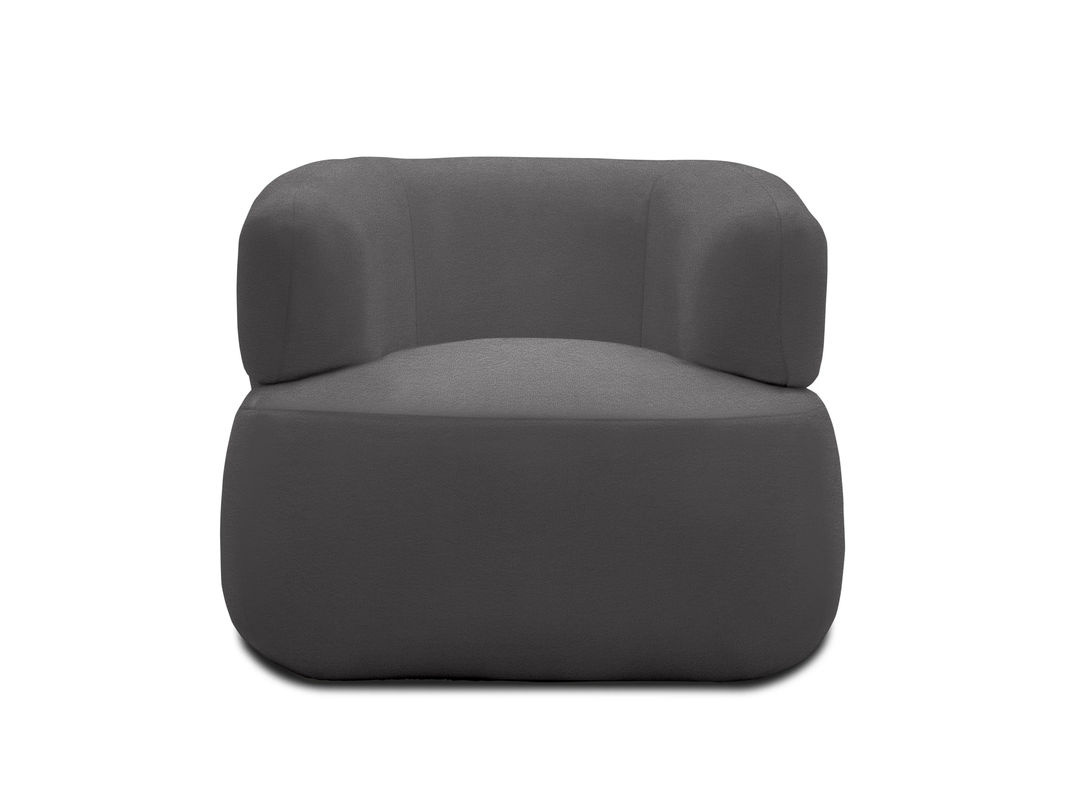DOMO 2-Sitzer Sofa Calais in Dunkelgrau mit modernem Design, Breite: 90 cm, Tiefe: 86 cm, Höhe: 86 cm - Bild 3