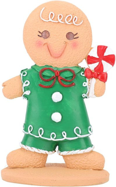 OutsideWorld Lebkuchen Tischfiguren für Weihnachten, beige und mehrfarbig - Bild 1