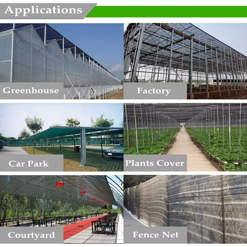 Tewango Sonnenschutznetz aus HDPE-Gewebe in Weiß mit 30-90% Schattierung für Garten und Landwirtschaft - Bild 3