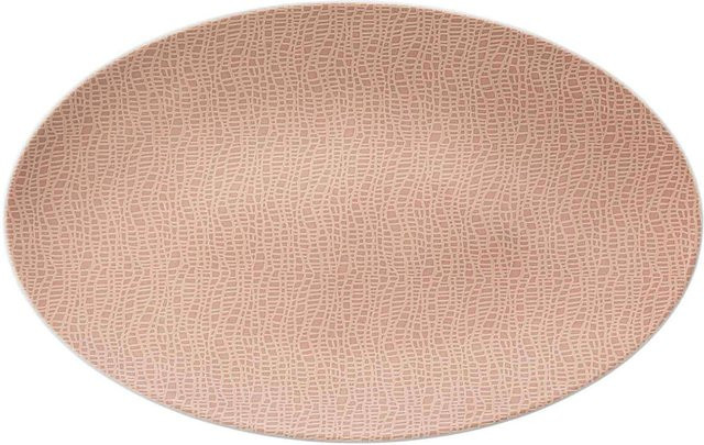Seltmann Weiden Servierplatte Life Fashion rechteckig in White und Pink, B/T: 40 x 26 cm - Bild 1