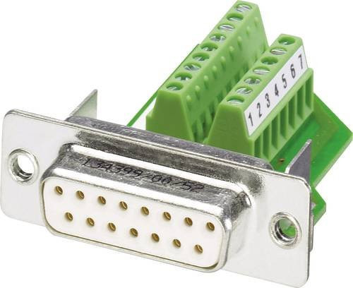 Phoenix Contact VS-15-BU-DSUB/16-MPT-0,5 1688094 D-SUB Buchse 180° mit 15 Polen und Schraubanschluss in Multicolor - Bild 1