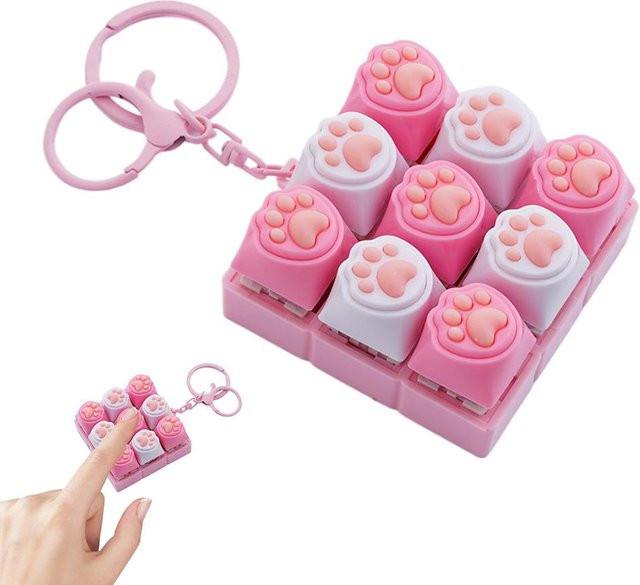 A Family Of Home Textiles Katzenpfote Mechanische Tastatur Fidget Taschenknete - Bild 1
