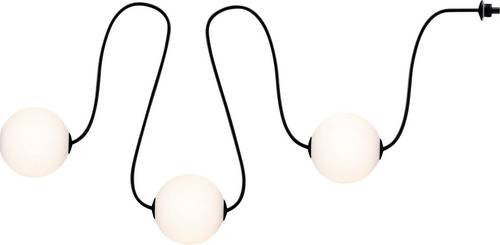 Paulmann Lichterkette mit 3 warmweißen Kugelleuchten, weiß, IP67 wetterfest für den Außenbereich, Plug & Shine - Bild 1