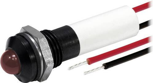 CML Innovative Technologies 19041353/6 LED-Lampe Rot in Chrom, 24 V/DC, 80 mcd - Bild 1