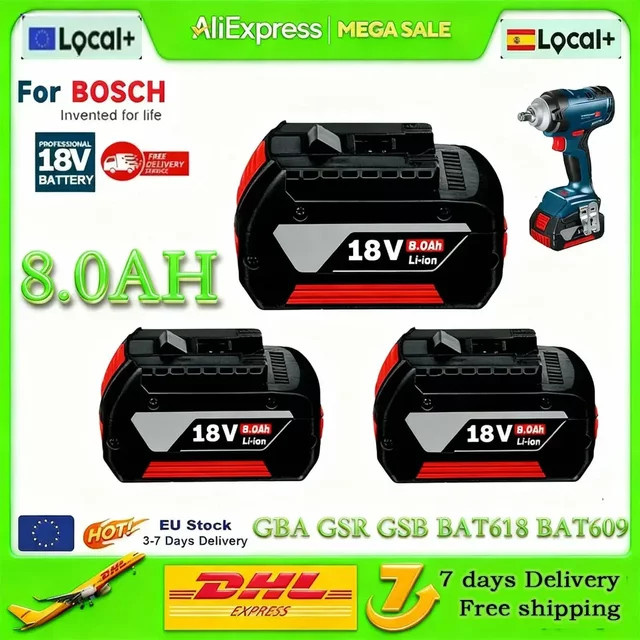 Bosch 18V Li-Ionen Akku 8,0Ah Schwarz - Bild 1