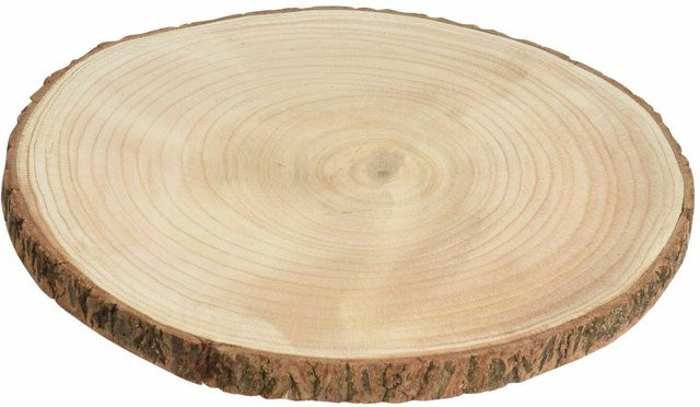 Holzuntersetzer mit natürlicher Holzmaserung Durchmesser: 20 cm - Bild 1