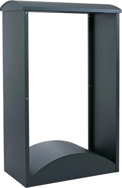 Brennholzlager MCW P77 aus Metall in Grün, B/T/H: 160 x 98 x 50 cm - Bild 2