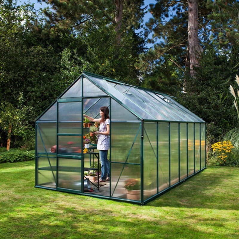 Vitavia Gewächshaus Merkur, 11,5 m², smaragdgrün, 4 mm HKP - Bild 7