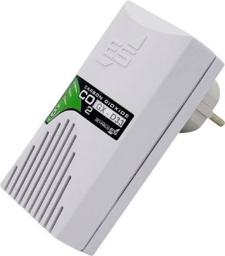 Schabus GX-D33 Kohlendioxid-Melder für CO2-Flaschen, netzbetrieben, Farbe: Weiß - Bild 1