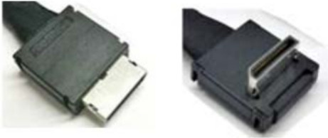 Intel OCuLink Cable Kit AXXCBL700CVCR Internes SAS-Kabel 4i MiniLink SAS SFF-8611 gerade zu 4i MiniLink SAS SFF-8611 rechtwinklig Schwarz 70 cm - Bild 1
