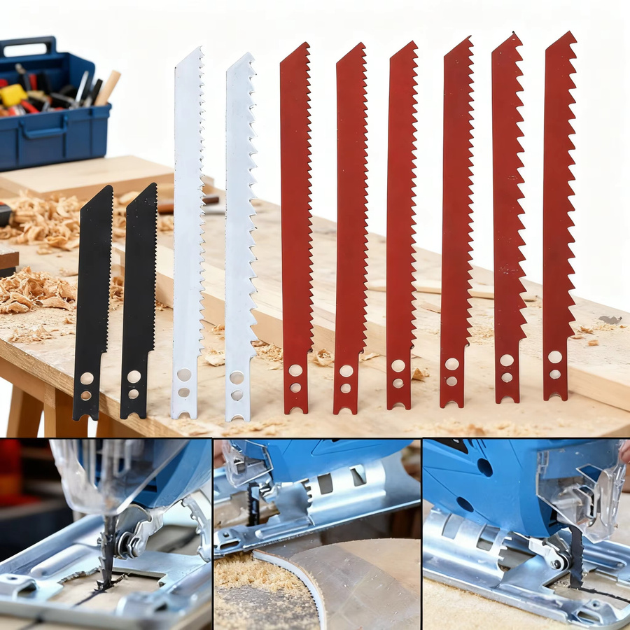 Wnew 10-teiliges Stichsägeblatt-Set mit T- und U-Schaft für Holz, Metall und Kunststoff in Multicolour - Bild 2
