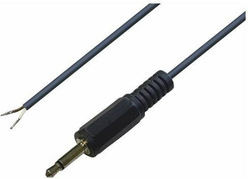 BKL Electronic Klinken-Steckverbinder 3,5 mm Mono Polzahl 2 Schwarz - Bild 1