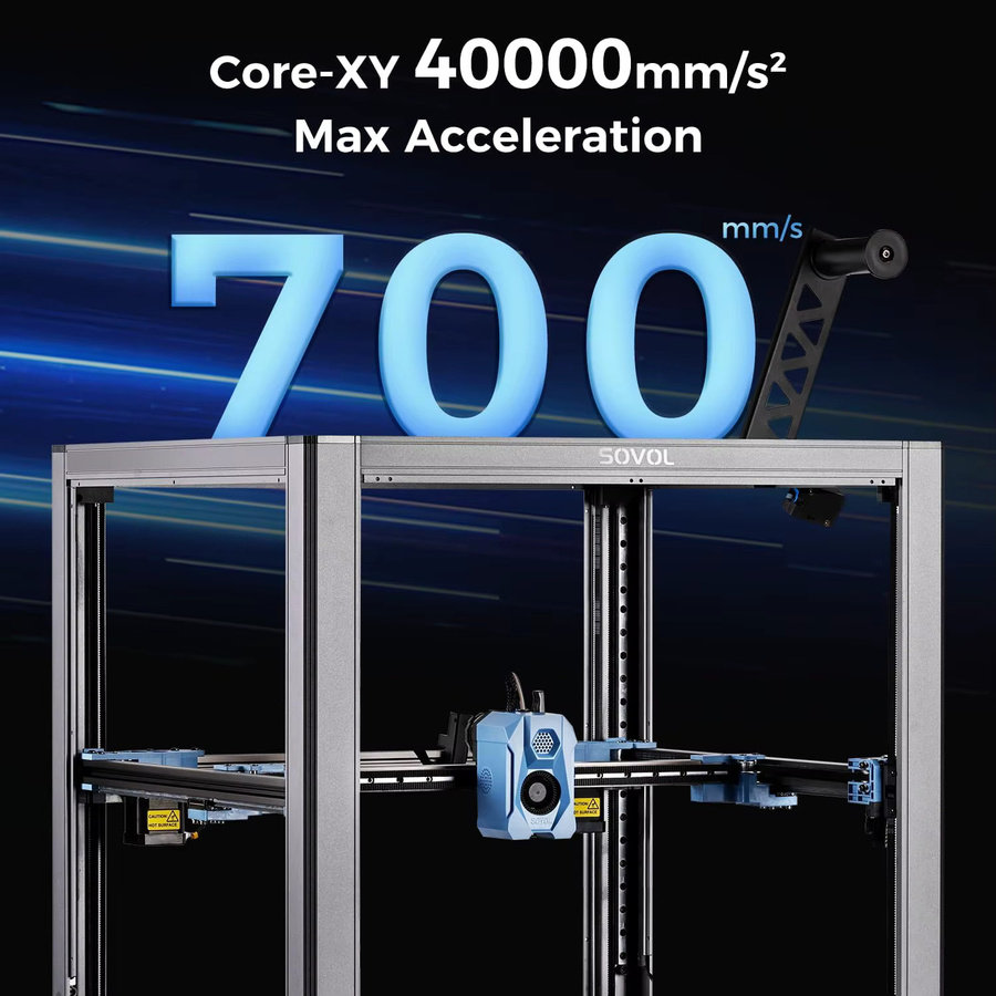 Sovol SV08 Core-XY FDM 3D-Drucker Open Source mit Hochgeschwindigkeits-Druck bis 700 mm/s, 300 °C Hotend und Kamera - Bild 2