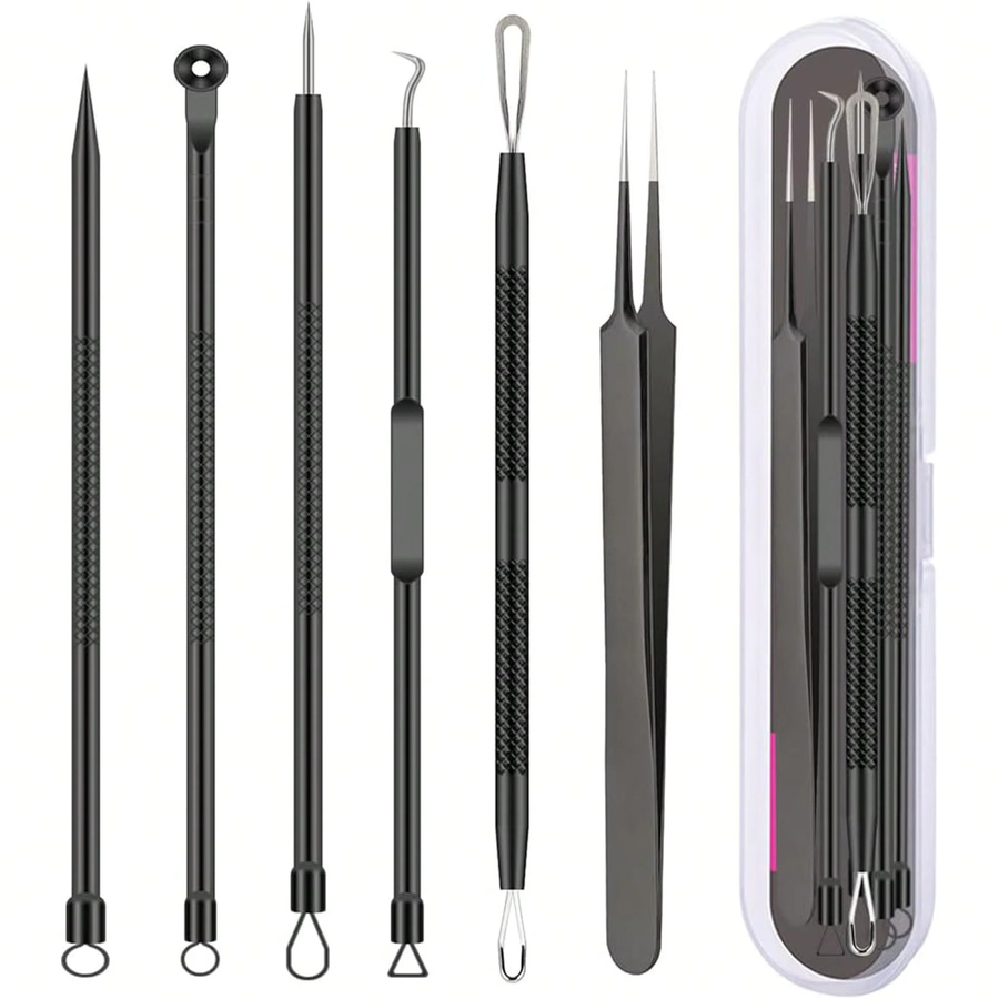 SUOJI Pickelentfernungswerkzeug Set, 6-teilig, für unreine Haut/Akne - Bild 6