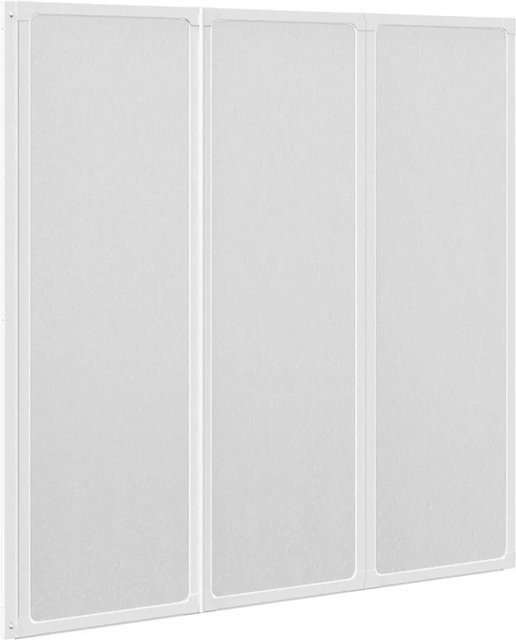 vidaXL Faltbare Duschwand aus 3 Paneelen in Weiß B: 141 cm, H: 132 cm - Bild 1