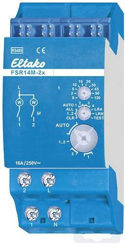 Eltako FSR14M-2x RS485 Bus-Schaltaktor Rack in Blau mit einer Schaltleistung von max. 2000W - Bild 1