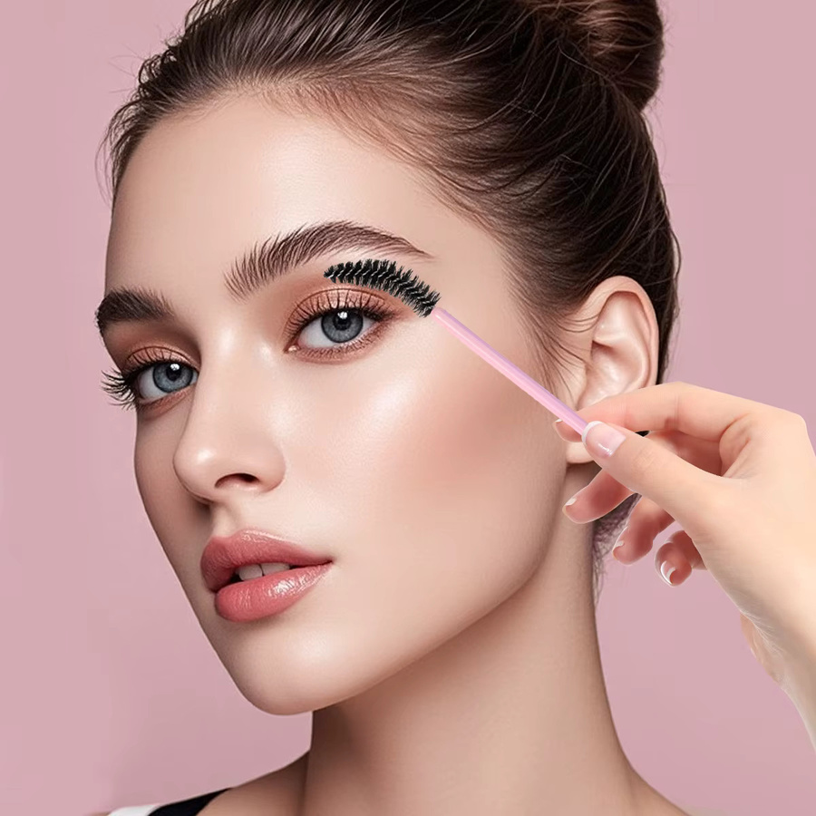 KOSSHOW Mascara-Bürstchen, 50 Stück, Rosa, Unisex - Bild 4