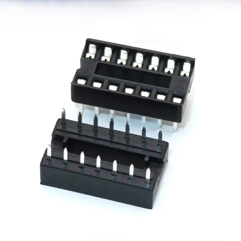 10 Stück DIP IC Sockel 16 Pin für integrierte Schaltungen in Schwarz - Bild 1
