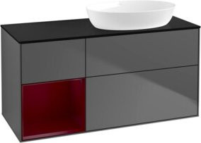 V&B Waschtischunterschrank Finion in Anthrazit lackiert, Breite: 120 cm, Tiefe: 50,1 cm, Höhe: 50,1 cm - Bild 1