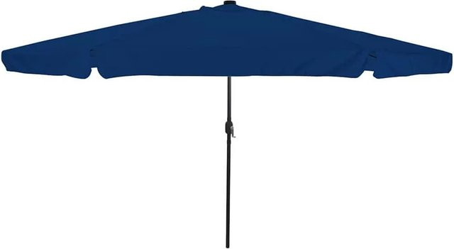 vidaXL Gartenparasol aus Polyester und Stahl in Blau und Schwarz B/T/H: 395 x 395 x 245 cm - Bild 1