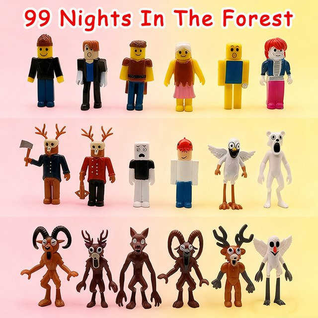 MINISO 99 Nächte im Wald Figuren, Eule, Hirsch, 6–18-teiliges Set - Bild 1
