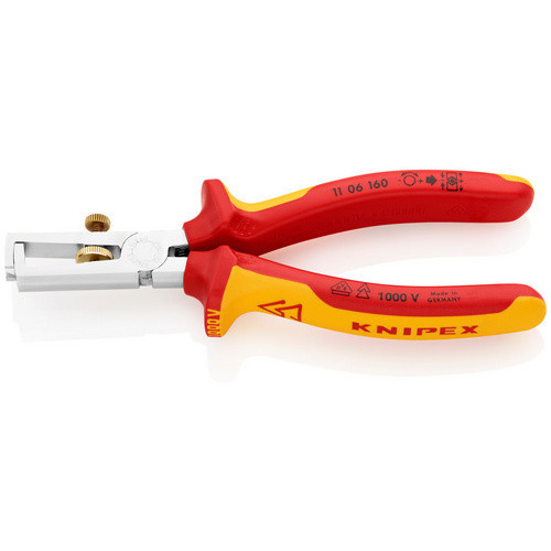 Knipex Abisolierzange VDE in Rotgelb, Länge: 160 mm - Bild 2