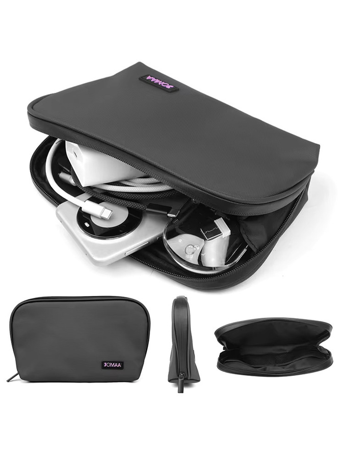 JOMAA Tastaturtasche in Schwarz mit Netztasche für faltbare Tastaturen und Zubehör - Bild 6