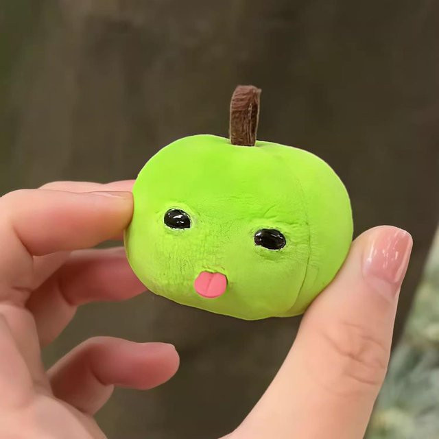 Binchi Fitness Schlüsselanhänger, Apfel Plüsch, 2 Stück, Unisex - Bild 1