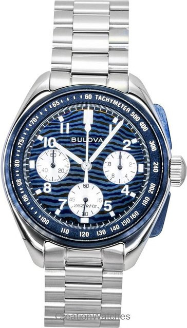 Bulova Chronograph, Titan, Quarz, 43,5 mm, Blau, Herren - Bild 1