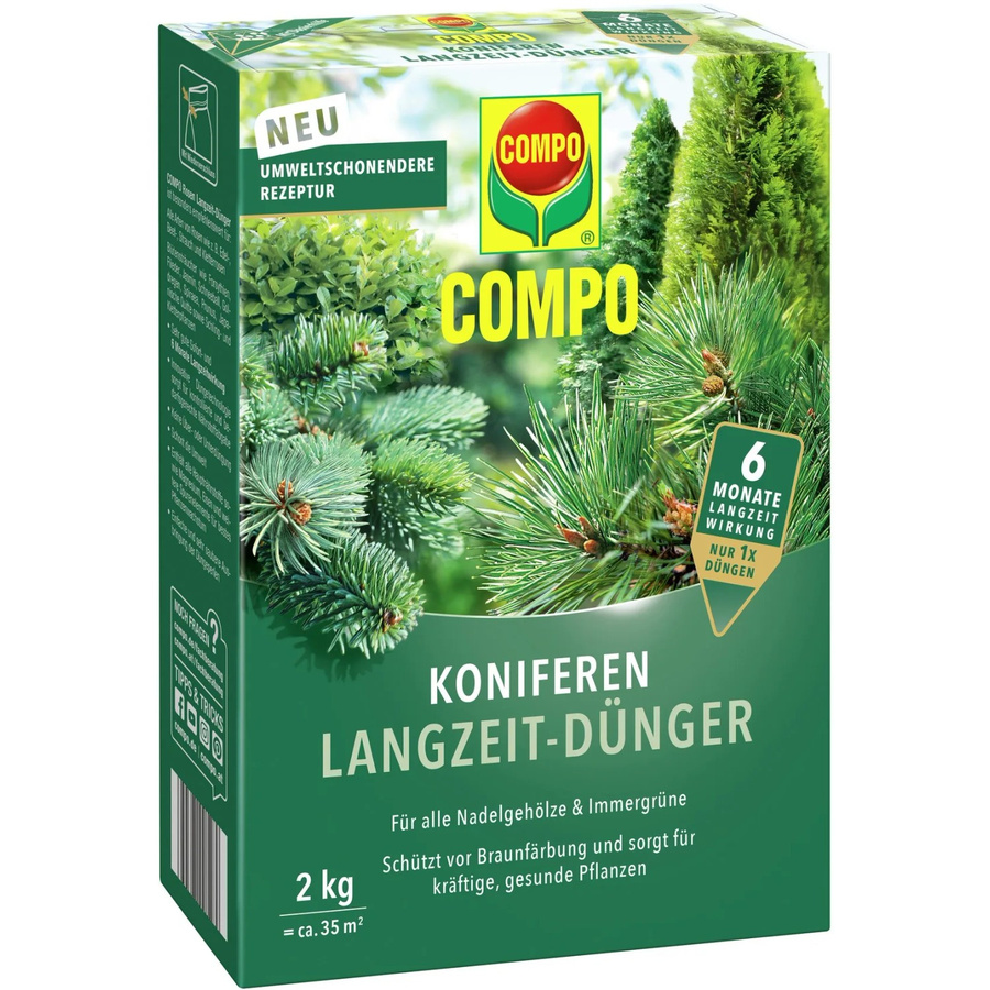 Compo Koniferen Langzeit-Dünger für Nadelgehölze und Immergrüne, 2 kg - Bild 2