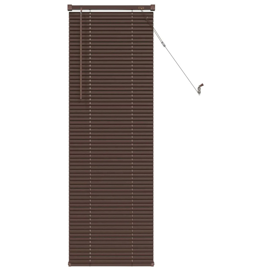 vidaXL Venetianer Jalousie Dunkelbraun mit Muster aus PVC, Breite: 40 cm, Höhe: 150 cm - Bild 2