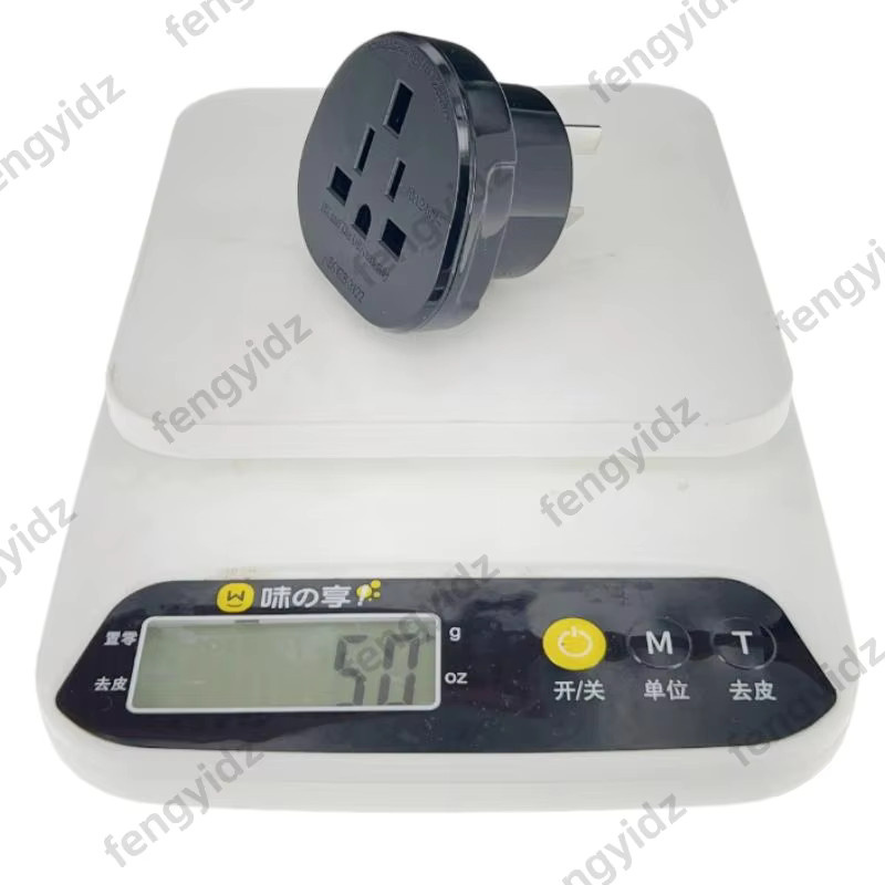 Fengyidz Universal 3-Pin AU/NZ Stromstecker-Adapter in Schwarz, Reisestecker für US/UK/EU zu Australien und Neuseeland - Bild 3