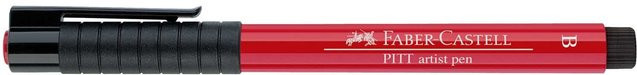 Faber Castell PITT artist pen brush Zeichenstift in Scharlachrot Tief - Bild 1